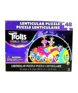 Dreamworks Trolls World Tour Colorful Lenticular Puzzle 48 pc 12 x 9 inch - £11.77 GBP