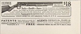 1910 Print Ad Union Arms Shotguns Pump Action with Damascus Barrels Toledo,Ohio - £5.93 GBP