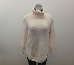 RW &amp; Co. Turtleneck Sweater Women’s Size Medium Pink Long Sleeve Acrylic   - £8.52 GBP