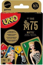 Mattel Games Uno: Mattel 75th Anniversary Card Game Uno Cards - $4.99