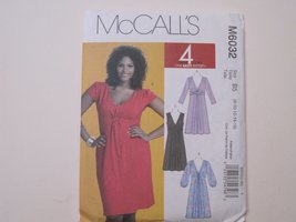 McCall&#39;s Patterns M6032 Misses&#39;/Women&#39;s Dresses, Size B5 (8-10-12-14-16) - £3.96 GBP