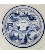 Vintage Yellowstone National Park Collector Plate 10.5 Inch Blue White H... - €24,82 EUR