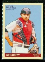 2009 Upper Deck Goudey Baseball Trading Card #63 Victor Martinez Indians - £6.66 GBP