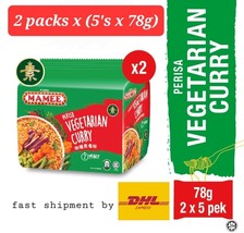 Mamee Instant Noodle Vegetarian Curry 78g x 5 (2 Packs)- fast shipment b... - $59.30
