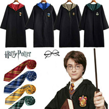 Harry Potter Gryffindor Slytherin Robe Zauberstab Krawatte Schal Cosplay Kostüm - £8.92 GBP+
