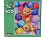 Cra-Z-Art 100 pc Puzzle Bug Jigsaw Puzzle - New - Cuddly Kitten Yarn Box - £7.80 GBP