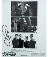 Star Trek Voyager &#39;Death Wish&#39; 1996 Cast w/ signature 10 x 8 B&amp;W photo - £15.76 GBP