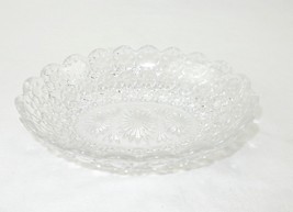 Pressed Clear Glass Candy/Nut Bowl, Serving Dish, Relish Dish, Oval 8&quot; x 6&quot; - £7.01 GBP