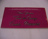 1977 CHRYSLER OPERATING INSTRUCTIONS NEW YORKER TOWN &amp; COUNTRY CORDOBA N... - $36.00