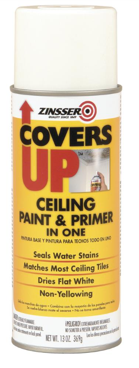 Zinsser® COVERS UP Flat White Ceiling Paint &amp; Primer Spray Paint - - $16.32