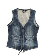 Harley Davidson Womens Denim Vest &amp; Jeans Set -  Size Vest-Medium- Jeans... - £57.75 GBP