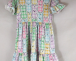 Adorable Colorful Plaid Bunnies Easter Dress Girls Size XL - $11.87