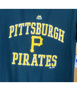 Majestic MLB Pittsburgh Pirates Child&#39;s Sz L 14-16 Baseball Short Sleeve... - £12.56 GBP