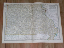 1897 Antique Dated Map Of Southern Part Of Missouri / St. Louis - £18.10 GBP