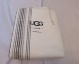 UGG Easy Cotton Stripe Queen Duvet Cover Snow Granite - $124.75