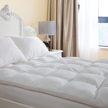 Plush Extra Thick Mattress Topper Cooling Matress Pillow Top Bed Pad Pai... - €93,27 EUR+