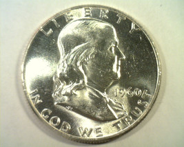 1960 Franklin Half Dollar Choice Uncirculated Full Bell Lines Ch. Unc. Fbl Nice - $38.00