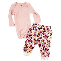 CHICK PEA Outfit 3-6M Baby Girl Long-sleeve Pants Rose Matching Set Bodysuit - £9.42 GBP