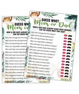 Qoamp Woodland Guess Who Baby Shower Game 25 Safari Animals Cards - €5,99 EUR