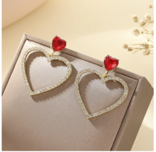 Shining Hollow Heart Earrings - £19.94 GBP