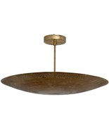1Light Ceiling Fixture Mid Century  Modern Brass Metal Chandelier Penden... - $5,775.21 MXN