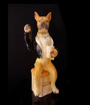 vintage Boxer Dog figurine - tuxedo and beer - dog lover gift - boxing dog - dog - £63.53 GBP