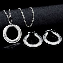 E jewelry earrings pendant necklace jewelry sets for women round moon for party wedding thumb200
