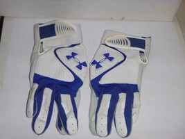 Under Armour- Youth Large Gloves - Blue and White - $18.99