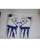 Under Armour- Youth Large Gloves - Blue and White - $360.94 MXN