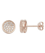18Carat Rose Gold &amp; Diamond Studs Earrings with 0.35 carats - $18,785.11 MXN