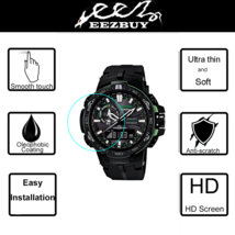 3X Eezbuy LCD Screen Protector Skin HD Film Saver For Casio PRW-6100Y-1 - $5.45