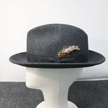 Pendleton WPL 5923 Gray 100% Wool Fedora Hat Mens Large Made in USA - $29.70