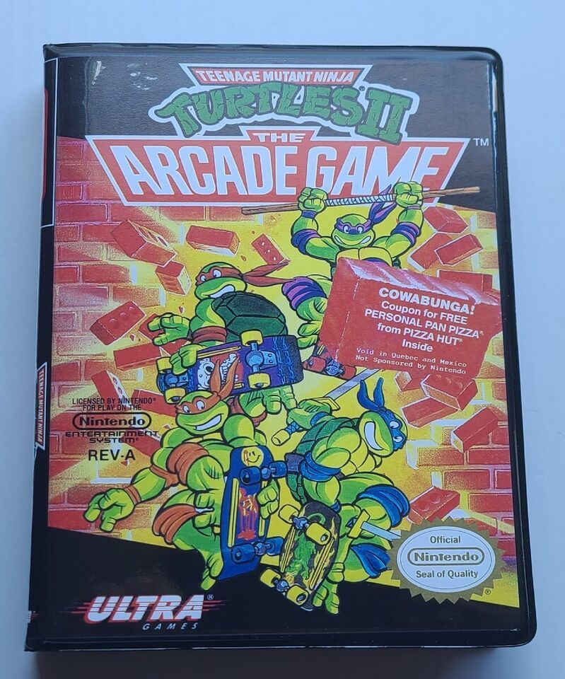 Teenage Mutant Ninja Turtles II The Arcade Game CASE ONLY Nintendo NES Box - $12.18