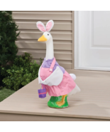 Easter Bunny Girl Outfit Costume for 23&quot;H Goose Gone Viral Porch Outdoor... - $599.27 MXN