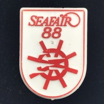 Seafair 88 Vintage Pin Plastic 1988 Fair Festival 80s Seattle Washington... - $10.95