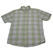 BKE Buckle Shirt Mens 2XL Green Plaid Collared Short Sleeve Casual Butto... - £15.57 GBP