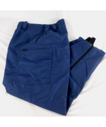 Olympic Uniforms Men Blue Nylon Cargo Pants Waterproof Stirrup Sz XXL USA - $49.99