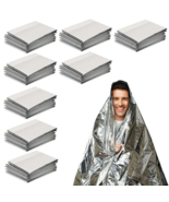 8 PACK • Extra Large 63 × 82.7 Emergency Solar Mylar Blanket Survival Sa... - $13.67 CAD