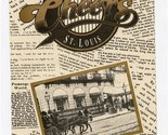 CHEERS Meet Me In St Louis Menu Where Everybody Knows Your Name 1995 - $17.82