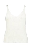 Bishop + Young women&#39;s tulum sweater tank top in White - size L - $58.41