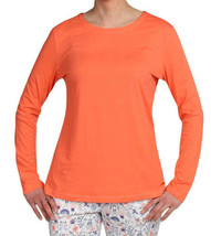 Sesoire Womens Luxe Knit Sleep Top Size Large Color Orange Peel - £17.36 GBP