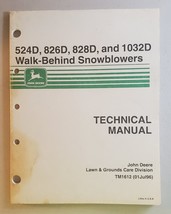 John Deere  Walk Behind Snowblowers TM1612 Technical Manual - £44.01 GBP