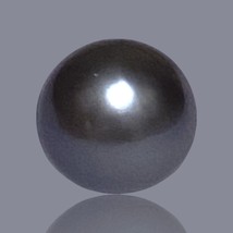 Smooth 22 Carats 13.9 x 14.9mm Tahitian South Sea Peacock Black Green Oval Pearl - $63.11