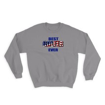 Best GOLFER Ever : Gift Sweatshirt USA Flag American Patriot Coworker Job - £23.08 GBP