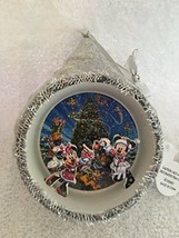 Mickey Minnie &amp; Friends Olaf Dumbo Tink Diorama Christmas Ball Ornament ... - £27.17 GBP