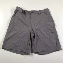 Under armour Shorts Herren 34 Grau Nylon Mischung Taschen über Knie Leicht - $16.82