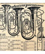1969 Dupont Brass Cornets 1900 Repro Advertisement Band Instruments DWU16G - $463.85 MXN