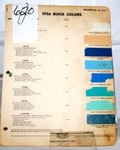 1956 Buick DuPont Paint Chip Set &amp; Spring Colors #620 - €8,84 EUR