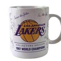 Los Angeles Lakers 1987 World Champions Coffee Mug Collectors Edition Signatures - $46.54