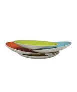 (4) Tag Ceramic Salad Plates Dessert App 8” Retro Frutiger Aqua Green Or... - $458.41 MXN